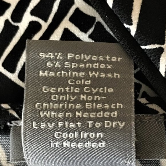 ANN TAYLOR Graphic Print Crossover Faux Wrap Top - Picture 9 of 9